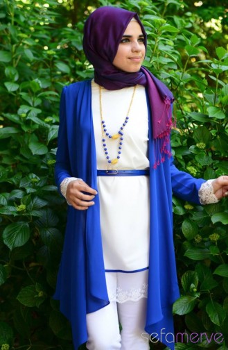 Sefamerve Kombin Tunik GLY 140748-06 Saks