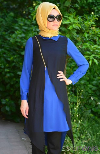 Hijab Tunic 2002-01 Saxon Blue 2002-01