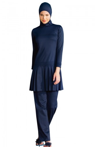 Maillot de Bain Hijab Bleu Marine 19
