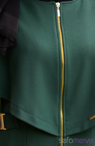 Grün Strickjacke 4283-05