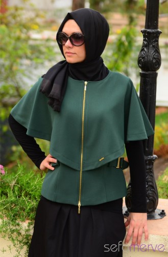 Grün Strickjacke 4283-05
