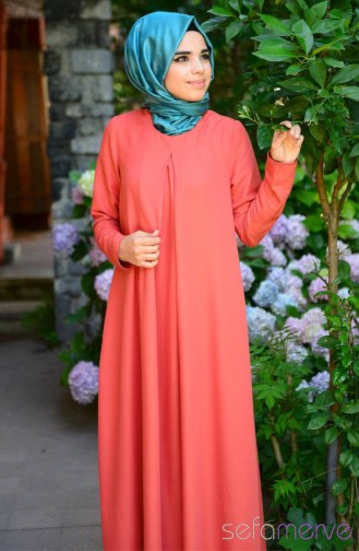 Aybikestil Elbise 7147-05 Somon