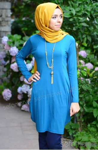 تونيك أزرق زيتي 3508-07