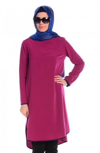 Orchidee Farbe Hijab-Abendkleider 34739-03