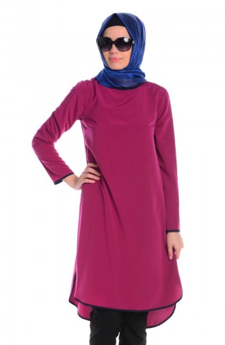 Orchidee Farbe Hijab-Abendkleider 34739-03