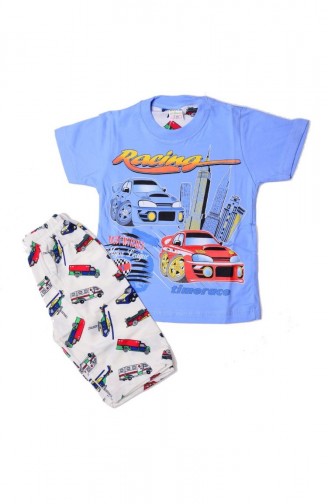 Pijama Takımı 0103R-04 Buz Mavi