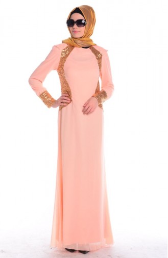 ZRF Robe Hijab 0456-05 Saumon 0456-05
