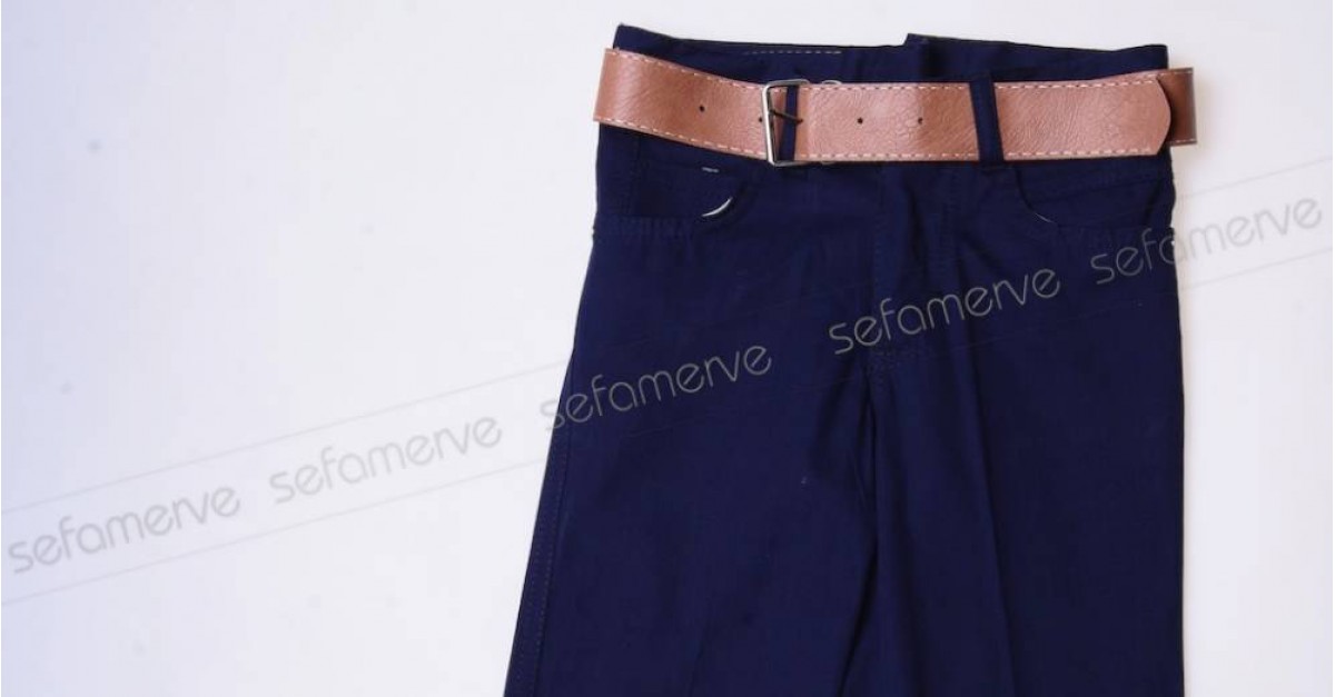 Erkek Cocuk Triko Kazak Pantolon Takim F0159 Gri Sefamerve