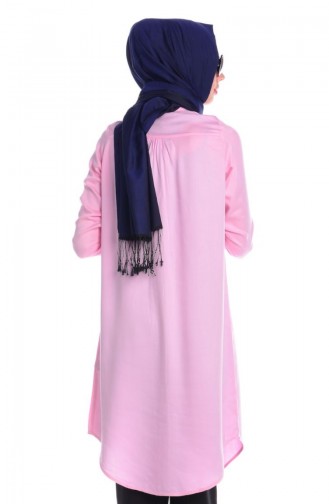 Tesettür Tunik All Day 50398-21 Toz Pembe