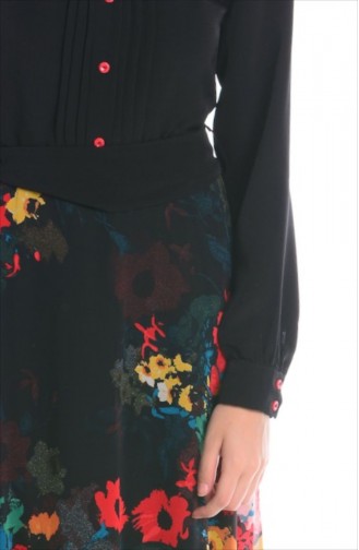 Rot Hijab Kleider 5292-03