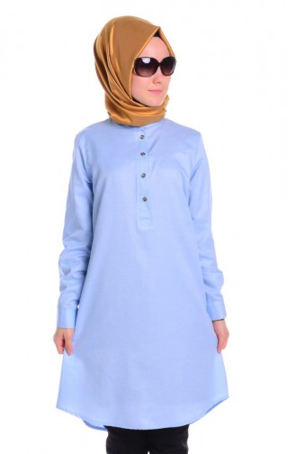 Tunique Hijab WB 4731-02 Bleu Glacé 4731-02