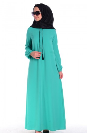 Robe Hijab Vert Clair 2154-08