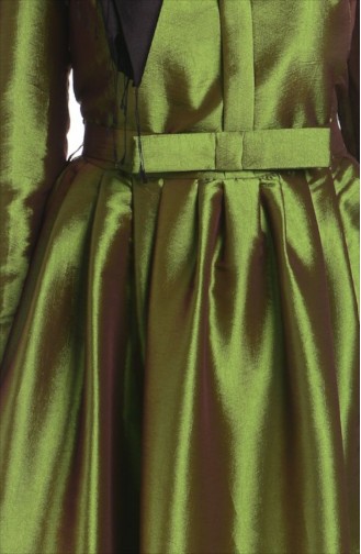 Green İslamitische Avondjurk 4164-05