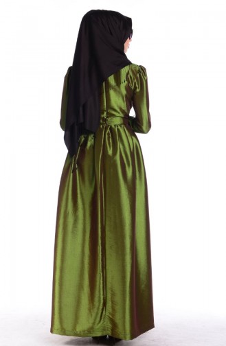 Green İslamitische Avondjurk 4164-05