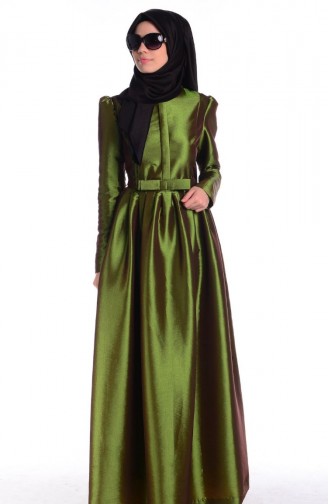 Green İslamitische Avondjurk 4164-05