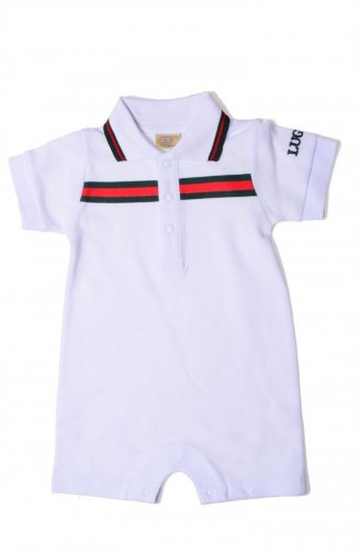 White Baby Overall 1106-01