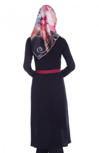 Tesettür Yelek 5037-06 Siyah