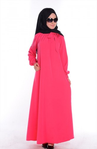 Pink Hijab Dress 8002-24