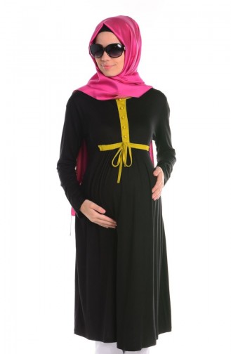 Tesettür Hamile Tunik 4000-01 Siyah