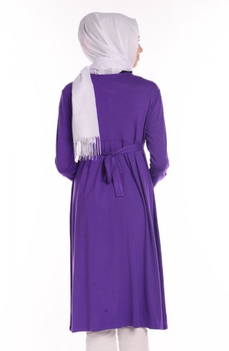 Tesettür Hamile Tunik 3996-06 Mor