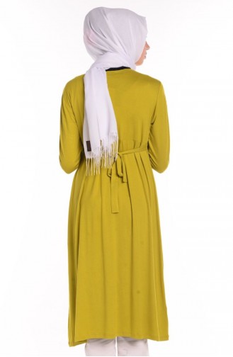 Tesettür Hamile Tunik 3996-05 Fıstık Yeşili