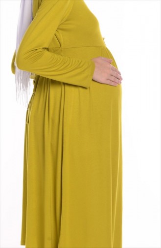Tesettür Hamile Tunik 3996-05 Fıstık Yeşili