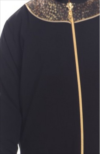 Mileny Çocuk Ferace 0401-01 Siyah Gold