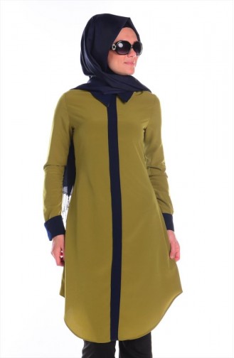 Tesettür Tunik Zernişan 4454-06 Su Yeşili