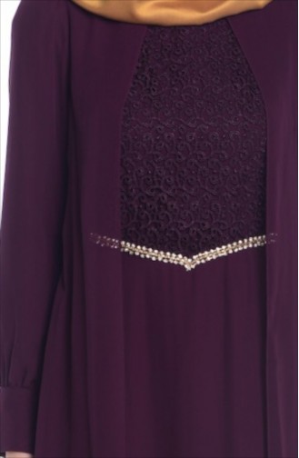 Purple Hijab Dress 52264-02