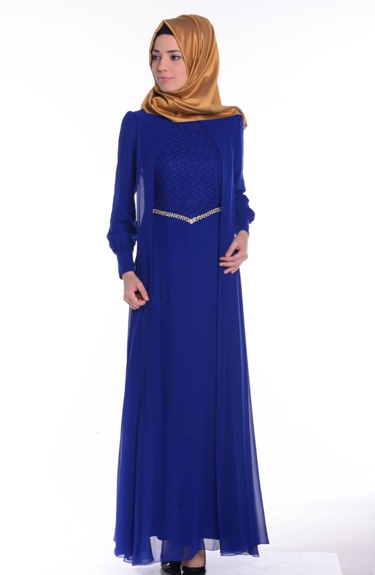 Saxe Hijab Dress 52264-03 | Sefamerve