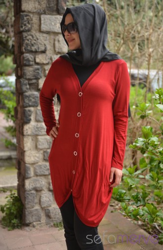 Hırka Tunik 1038-04 Bordo