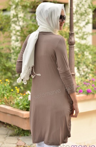 Hırka Tunik Y123108-05 Vizon