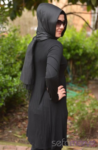 Hırka Tunik 753A-01 Siyah