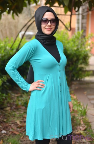 Türkis Strickjacke 753A-05