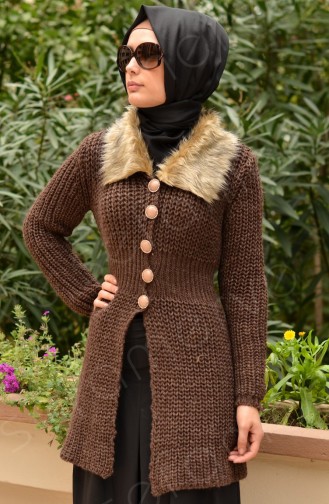 Hırka Tunik 1211-05 Kahverengi