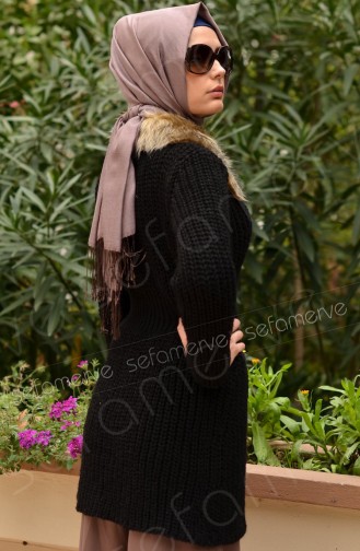 Hırka Tunik 1211-06 Siyah