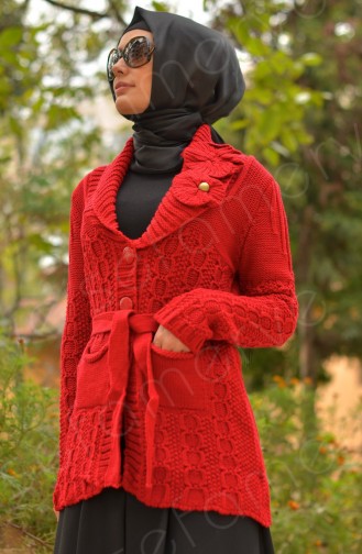 Hırka Tunik T3536-04 Kırmızı