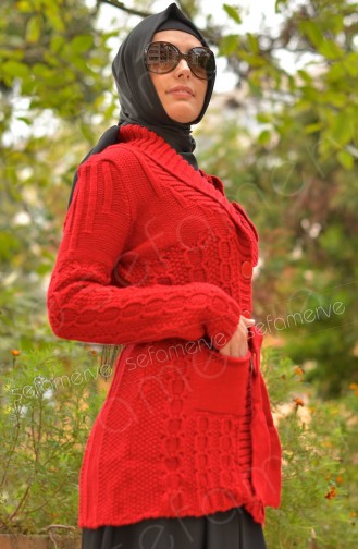 Hırka Tunik T3536-04 Kırmızı