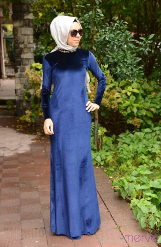 Belemir Anne Kız Kombin Elbise 7558-03 Saks