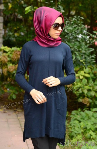 Triko Tunik 3771T-01 Lacivert