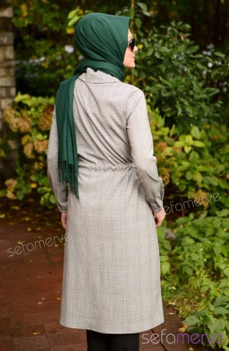 Tesettür Tunik Zernişan 4253-02 Beyaz