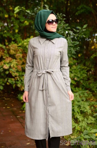 Tesettür Tunik Zernişan 4253-02 Beyaz