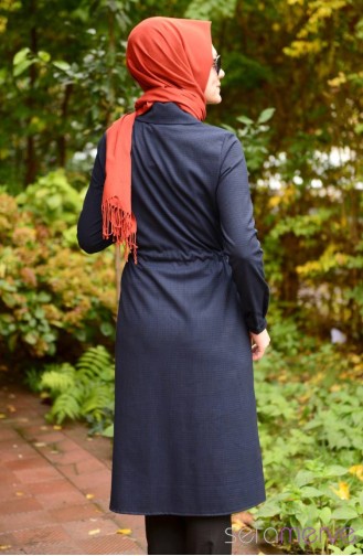 Tesettür Tunik Zernişan 4253-03 İndigo