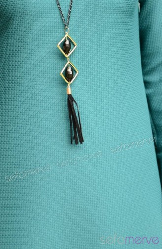 Tesettür Tunik Hems 3075-02 Yeşil