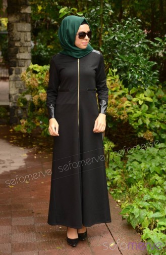 Black Abaya 1009K-01