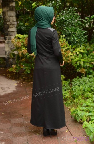 Black Abaya 1009K-01