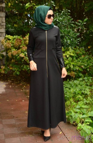 Black Abaya 1009K-01