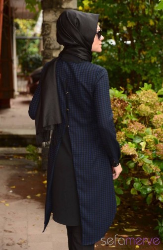 Tesettür Tunik Zernişan 4238-06 İndigo