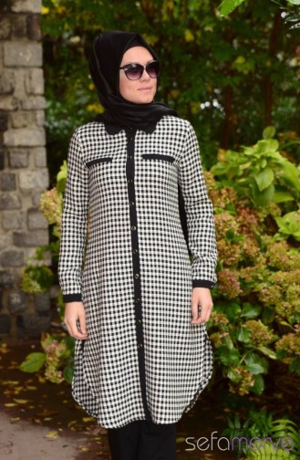Tesettür Tunik Zernişan 4238-04 Siyah