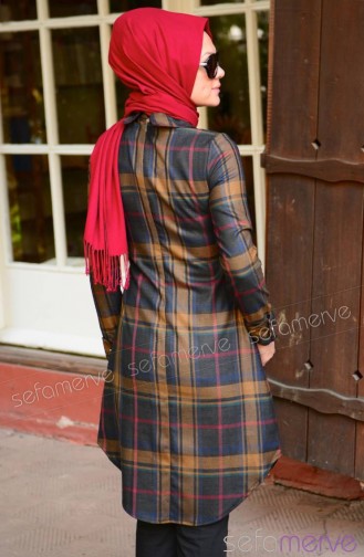 Tesettür Tunik Zernişan 4224-01 Taba
